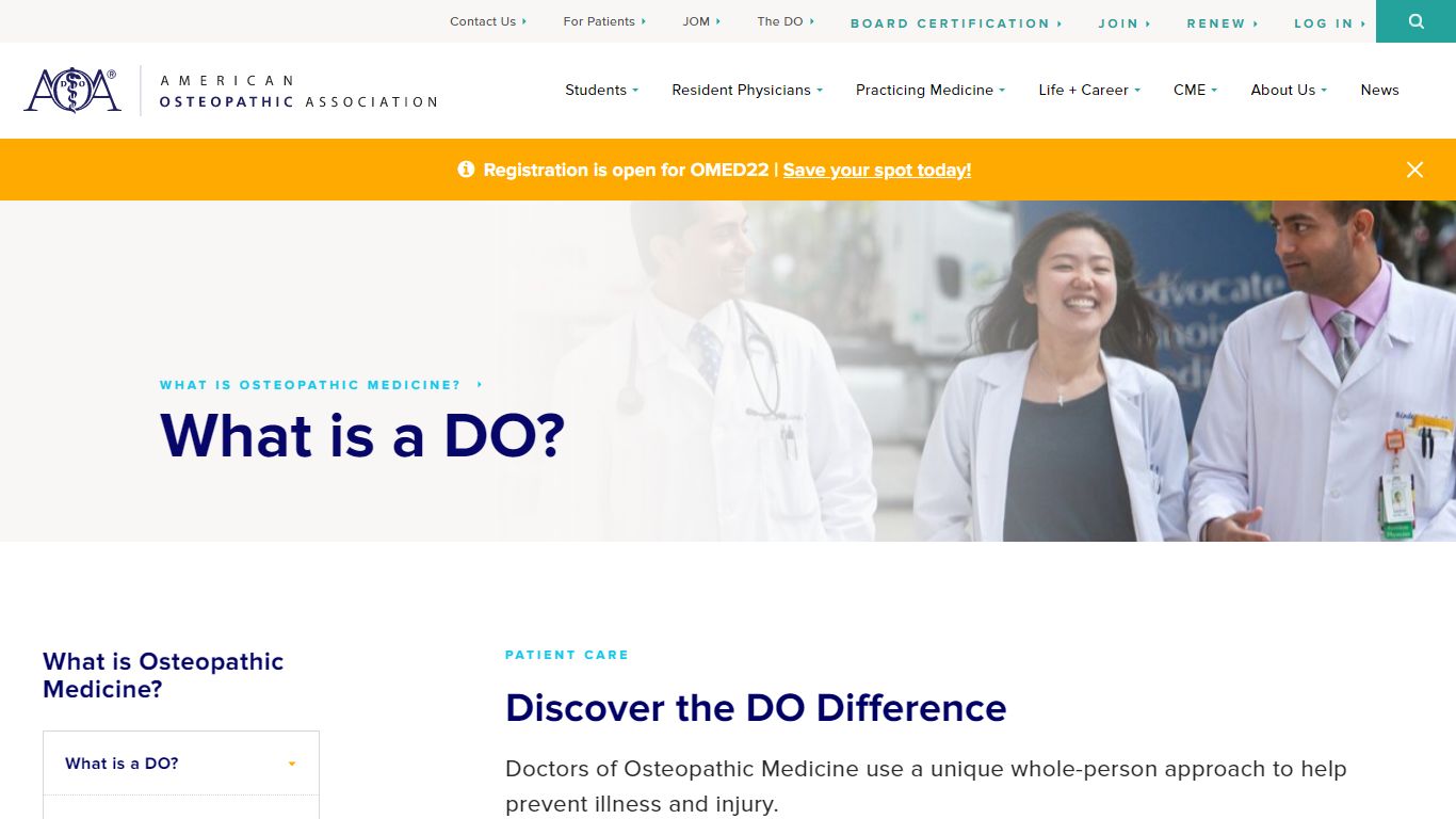 What is a DO? | American Osteopathic Association